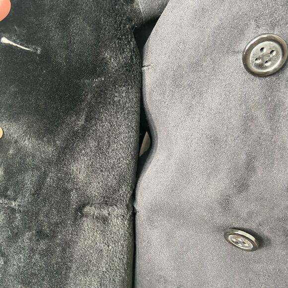 K-DASH by Kardashian Faux Fur Vest Black Double Breasted Neutral Casual Size 1X - Picture 6 of 9